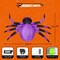 GOOSH Halloween Inflatables Outdoor Decorations, 9 FT Width Purple Spider-with LED Lights